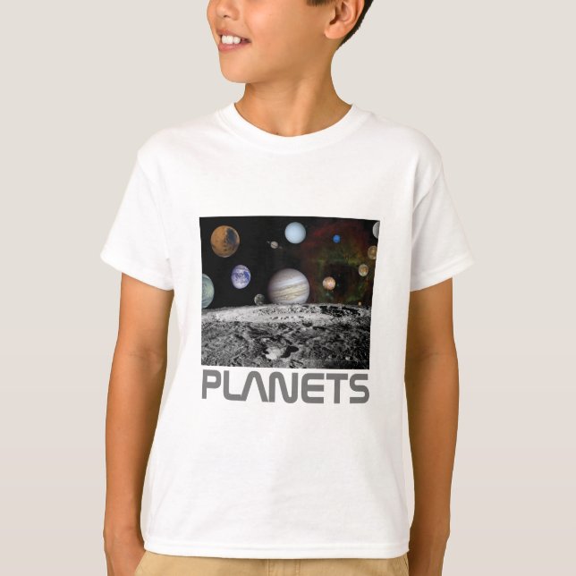 T-shirt Planets du système solaire (Devant)
