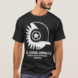 T-shirt Planetside 2 Large NC Patiné Logo classique T-Sh