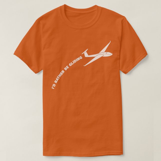 T-shirt Planeur d'avion à voile (3) (Design devant)