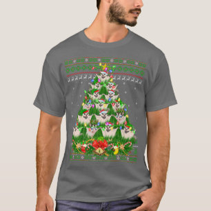 T-shirt Planeur de sucre Xmas Éclairage Arbre de sucre Pli