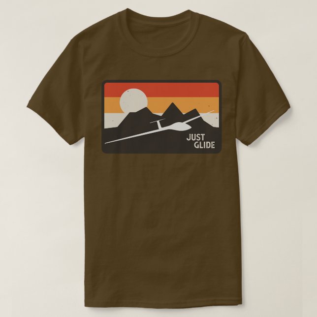 T-shirt Planeur Pilote Glider Plane de saut Rétro (Design devant)
