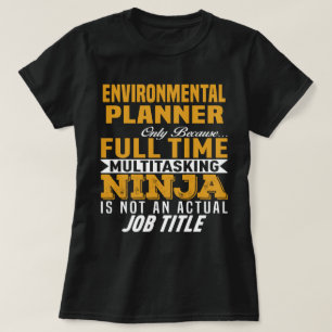 T-shirt Planificateur de l'environnement
