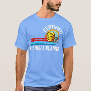 T-shirt planificateur financier certifié vintage retro