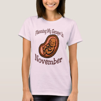 T-shirt Planification De Mon Évasion En Novembre