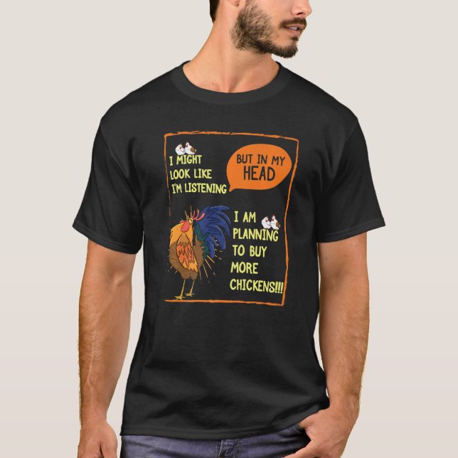 T-shirt Planifier D'Acheter Plus De Poulet Drôle Amour Du  (Devant)