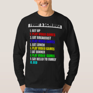 T-shirt Planifier Jeux Vidéo Parfait Jour Joueur
