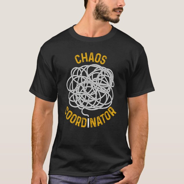 T-shirt Planner Conference Chaos Coordinator Preschool Pre (Devant)