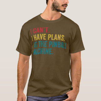 T-shirt Plans à la Pinball Machine Pinball Player Arcade