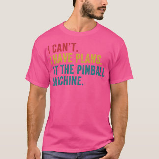 T-shirt Plans à la Pinball Machine Pinball Player Arcade