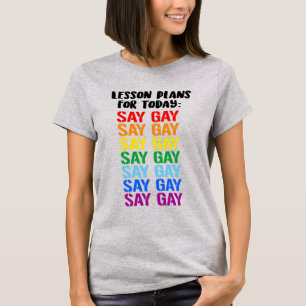 T-shirt Plans de cours : Dire Gay