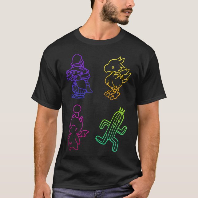 T-shirt Plans de Final Fantasy rétro (Devant)