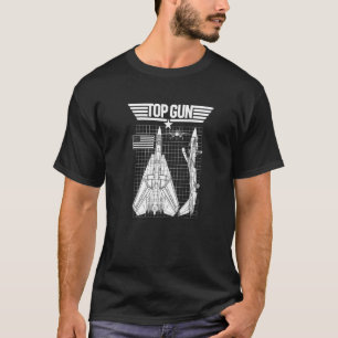 T-shirt Plans de l'F 14 Tomcat Top Gun