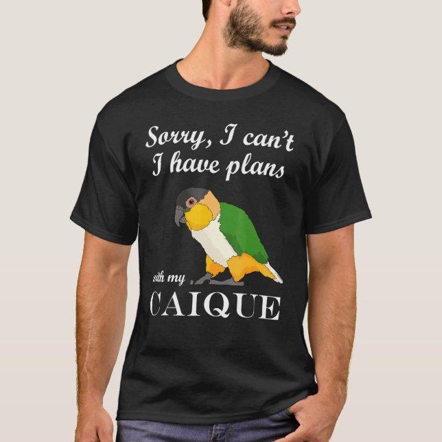 T-shirt Plans de perroquet avec ma caïque (Devant)