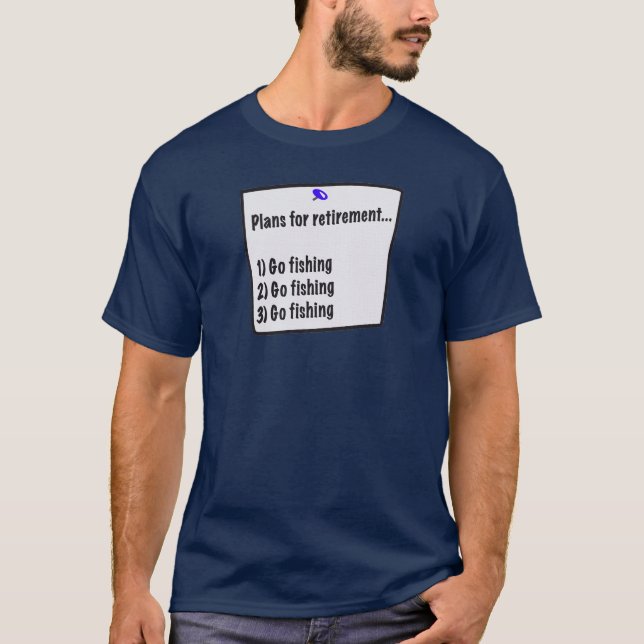 T-shirt Plans pour la chemise de retraite (pêche) (Devant)