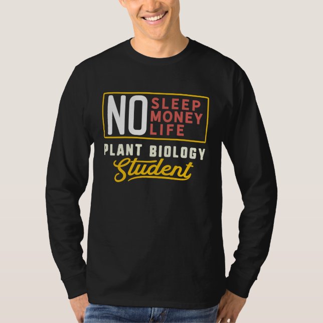 T-shirt Plant Biology Major Studen Graduation (Devant)