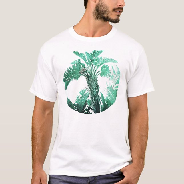 T-shirt Plant de banane à feuille verte (Devant)