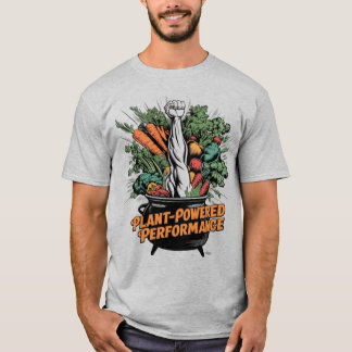T-shirt Plant-Powered Performance | Vibrant Vegan Athlete