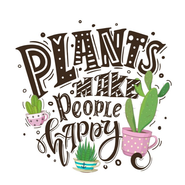 T-shirt Plante (Plants Make People Happy!)
