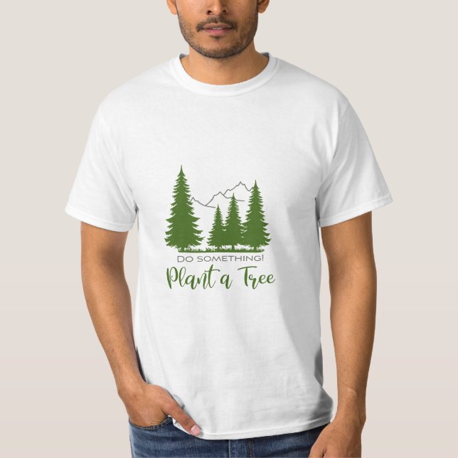 T-shirt Plante a Tree-Protect Nature- Graphique Cool (Devant)