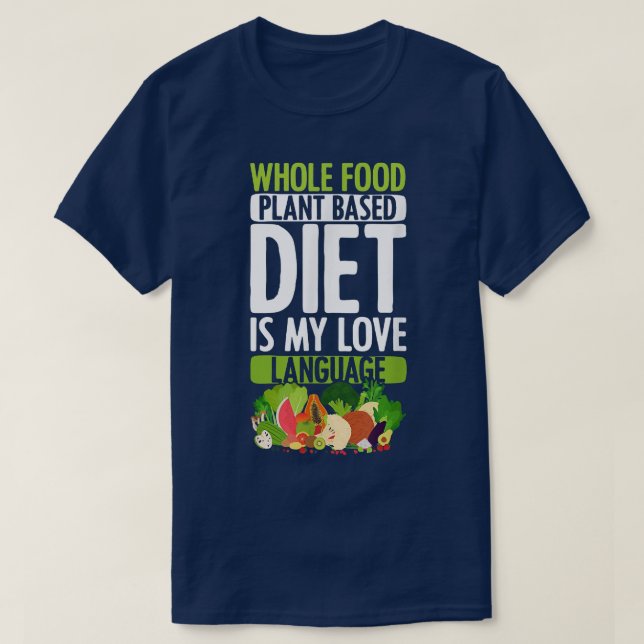 T-shirt Plante alimentaire complèteAlimentation Love Vegan (Design devant)