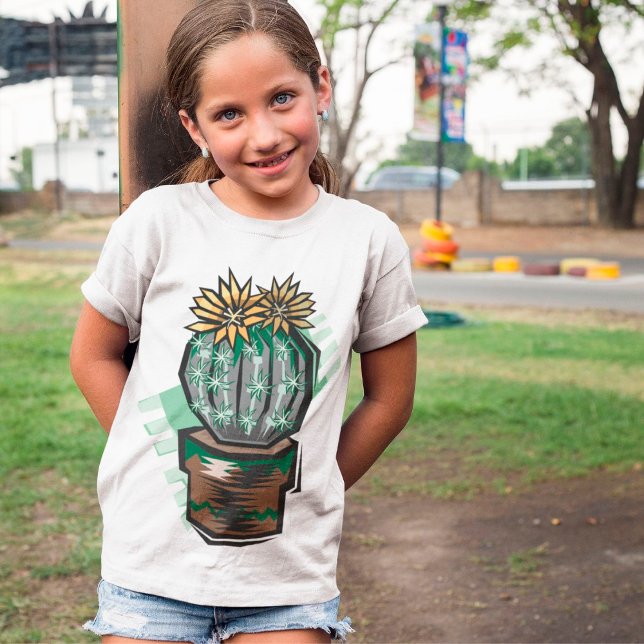 T-Shirt Plante Cactus Dans Un Pot (Créateur téléchargé)