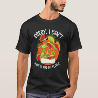 T-shirt Plante Carnivore Venus Flytrap Désolé Je Ne Peux P
