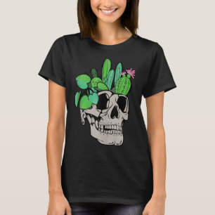 T-shirt Plante crâne mignon poupées de jardin planteurs Fu