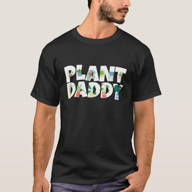 T-shirt Plante Daddy Succulents Papa Cadeaux pour Landscap (Devant)