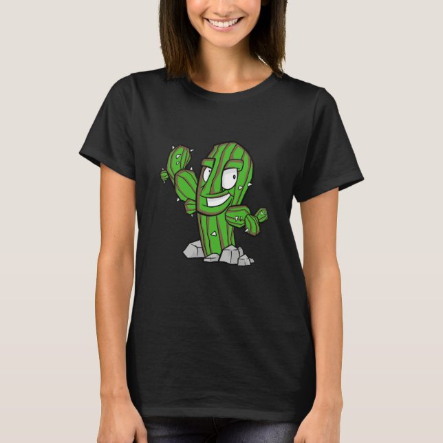 T-shirt plante de cactus forte (Devant)