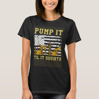 T-shirt Plante de champ pétrolifère Pompe de l'industrie p