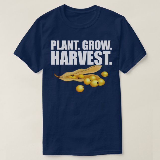 T-shirt Plante de soja Cultures de croissance w (Design devant)