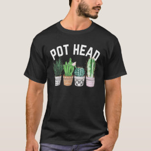 T-shirt Plante de tête de pot Cactus succulent pour femmes