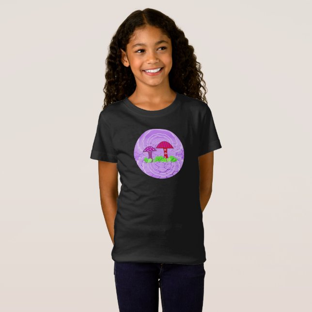 T-shirt Plante design de champignons (Devant entier)