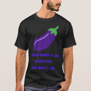 T-shirt Plante d'oeufs d'aubergine Bizarre Purple Vegetabe