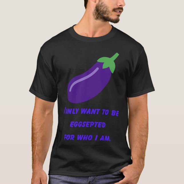 T-shirt Plante d'oeufs d'aubergine Bizarre Purple Vegetabe (Devant)