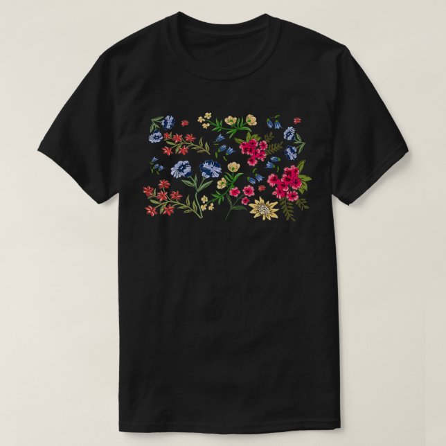 T-shirt Plante du graphique d'illustration végétale à fleu (Design devant)