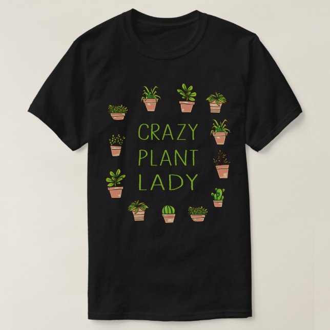 T-shirt Plante folle Plante dame 4 (Design devant)