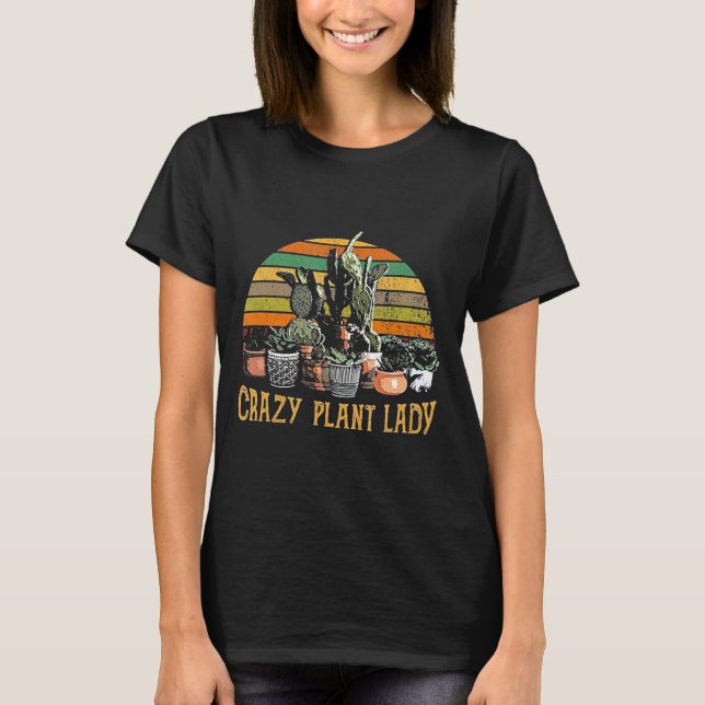 T-shirt Plante fou Lady Gardening (Devant)
