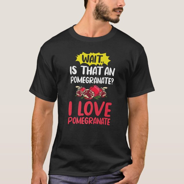 T-shirt Plante Fruit Fruit de graines de Jus de grenade (Devant)