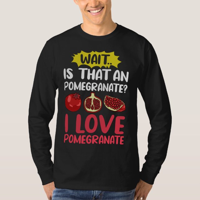 T-shirt Plante Fruit Fruit de graines de Jus de grenade (Devant)