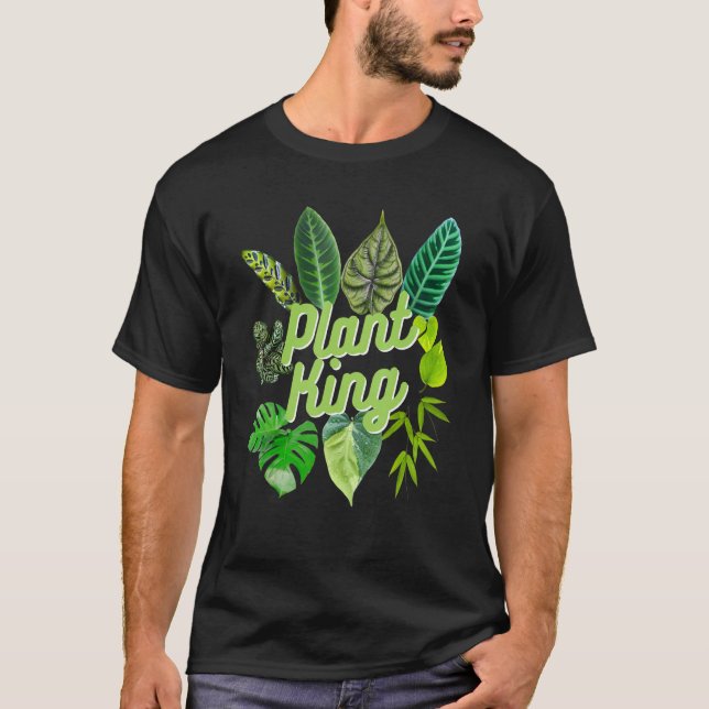 T-shirt Plante King Indoor Jungle Houseplant Pothos Garden (Devant)