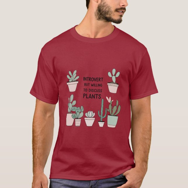 T-shirt Plante Lover - Desi minimal amusant (Devant)