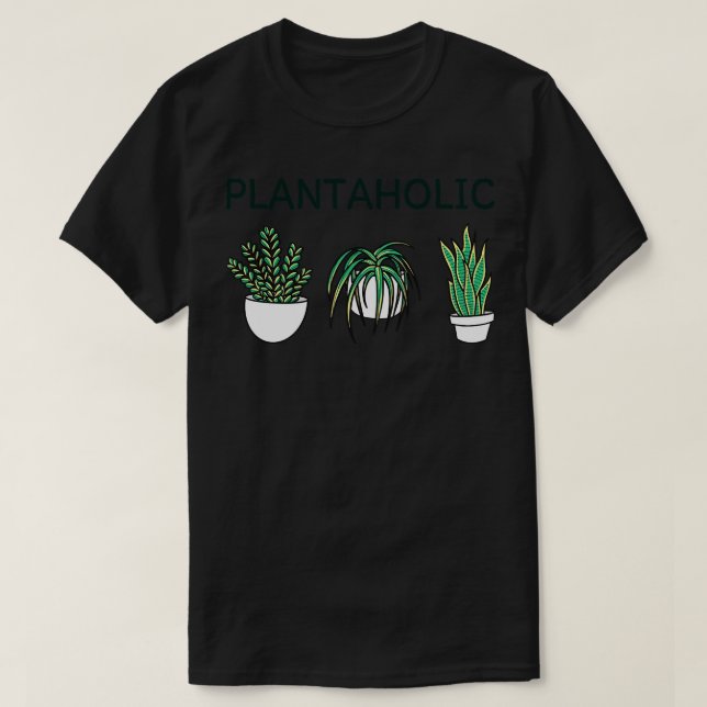 T-shirt Plante Lover Plantaholic VIII (Design devant)