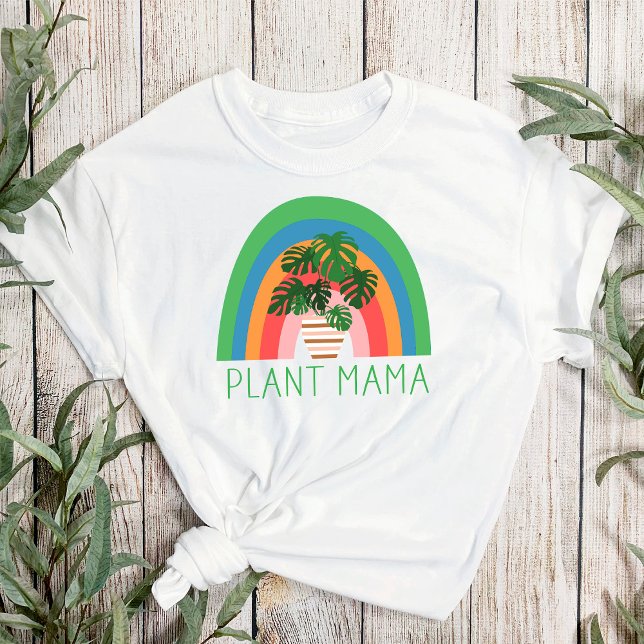 T-shirt Plante Mama Boho Rainbow Garden Monstera Feuilles (Créateur téléchargé)