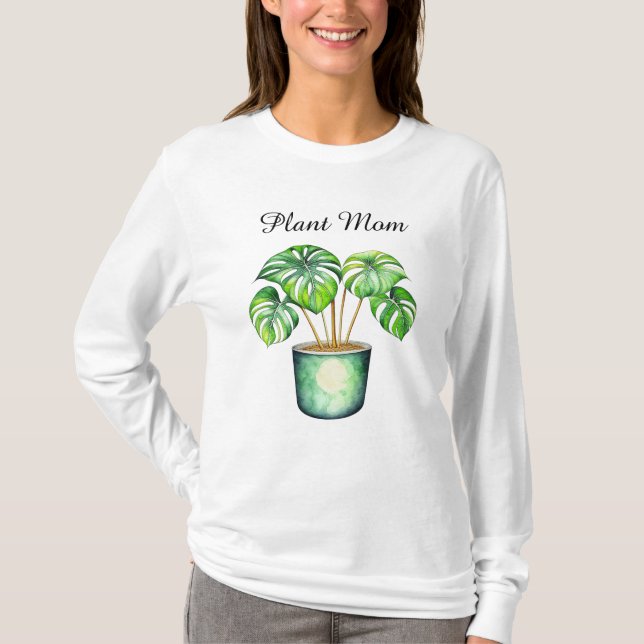 T-shirt Plante Monstera | Maman Plante (Devant)