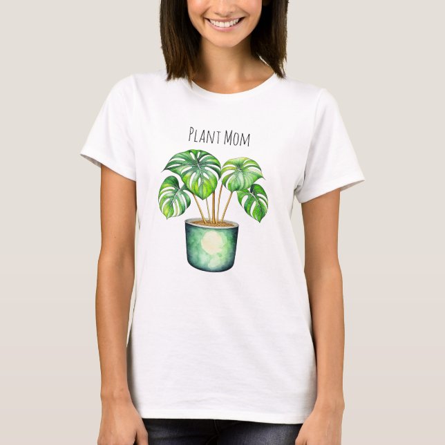 T-shirt Plante Monstera | Maman Plante (Devant)