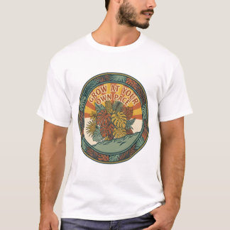 T-shirt Plante Monstera Rétro 'Grandissez à Votre Propre R