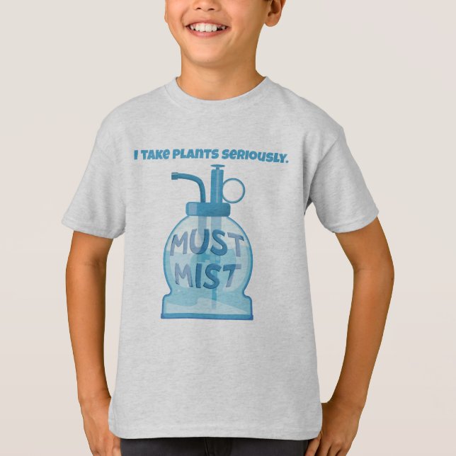 T-shirt Plante mystérieuse arrogeant les plantes en pot (Devant)