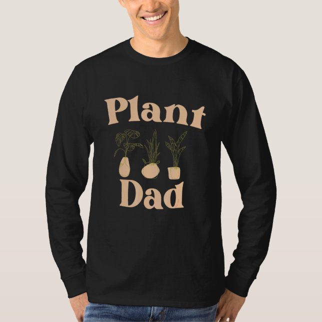 T-shirt Plante Papa Plante Fête des pères Pour Lui Hommes (Devant)