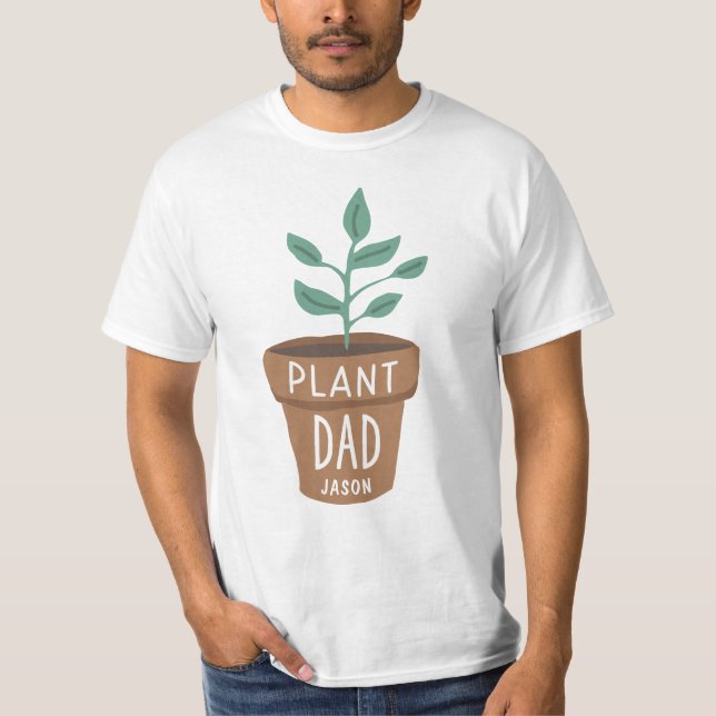 T-shirt Plante personnalisé Papa Jardinage (Devant)